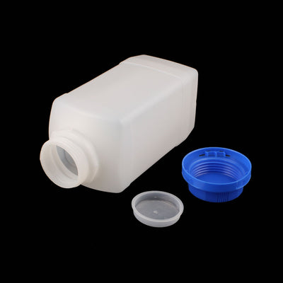 Harfington 1500ml Plastic Square Wide Mouth Chemical Sample Reagent Bottle Thickening