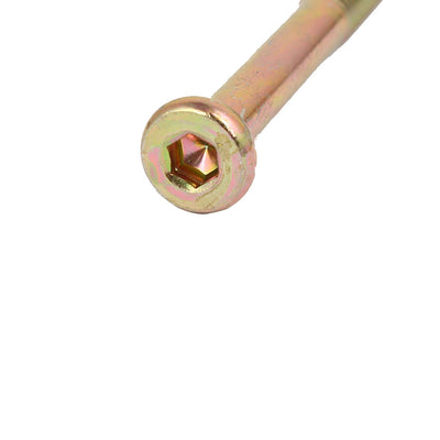 Harfington M8x90mm 56mm Long Thread Hex Drive Socket Cap Bolt w M8x15mm Barrel Nut 5 Set