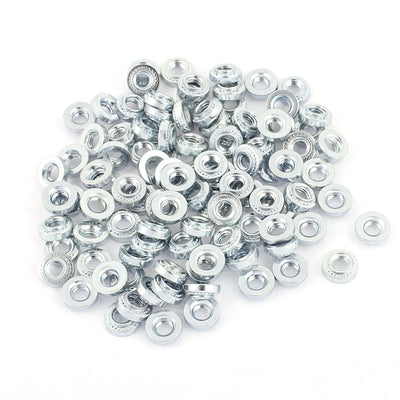 Harfington M3-0 Knurled Metal Self Clinching Nut Fastener 100pcs for 0.8mm Thick Thin Plate