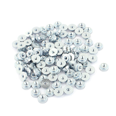 Harfington M2-2 Knurled Metal Self Clinching Nut Fastener 100pcs for 1.4mm Thick Thin Plate