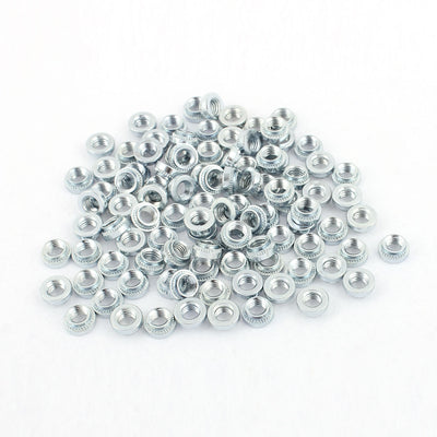 Harfington M5-3 Knurled Metal Self Clinching Nut Fastener 100pcs for 2mm Thick Thin Plate
