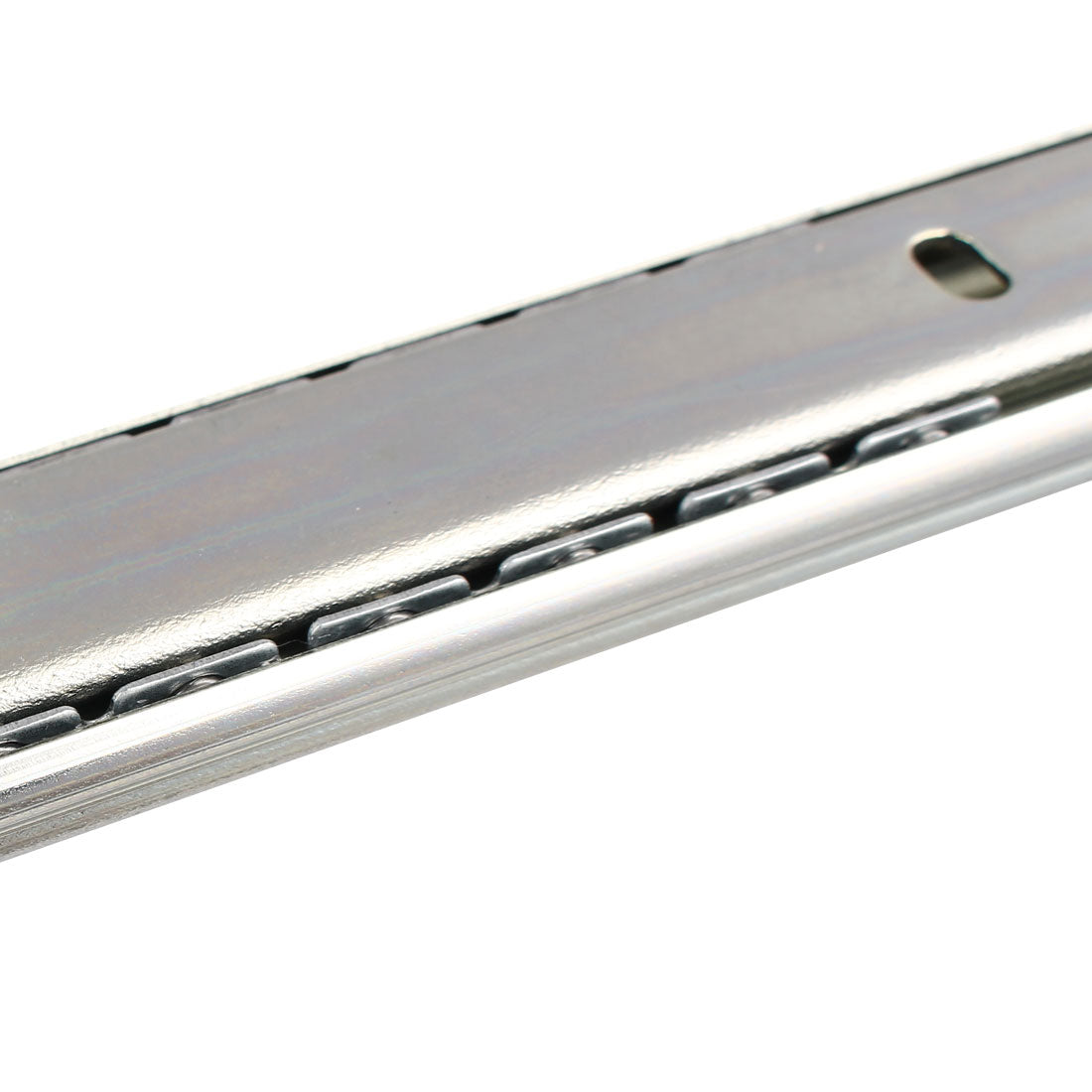 Harfington 16-inch 2 Sections Telescoping Ball Bearing Damper Drawer Slide Silver Tone 2pcs