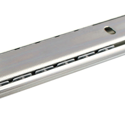Harfington 16-inch 2 Sections Telescoping Ball Bearing Damper Drawer Slide Silver Tone 2pcs