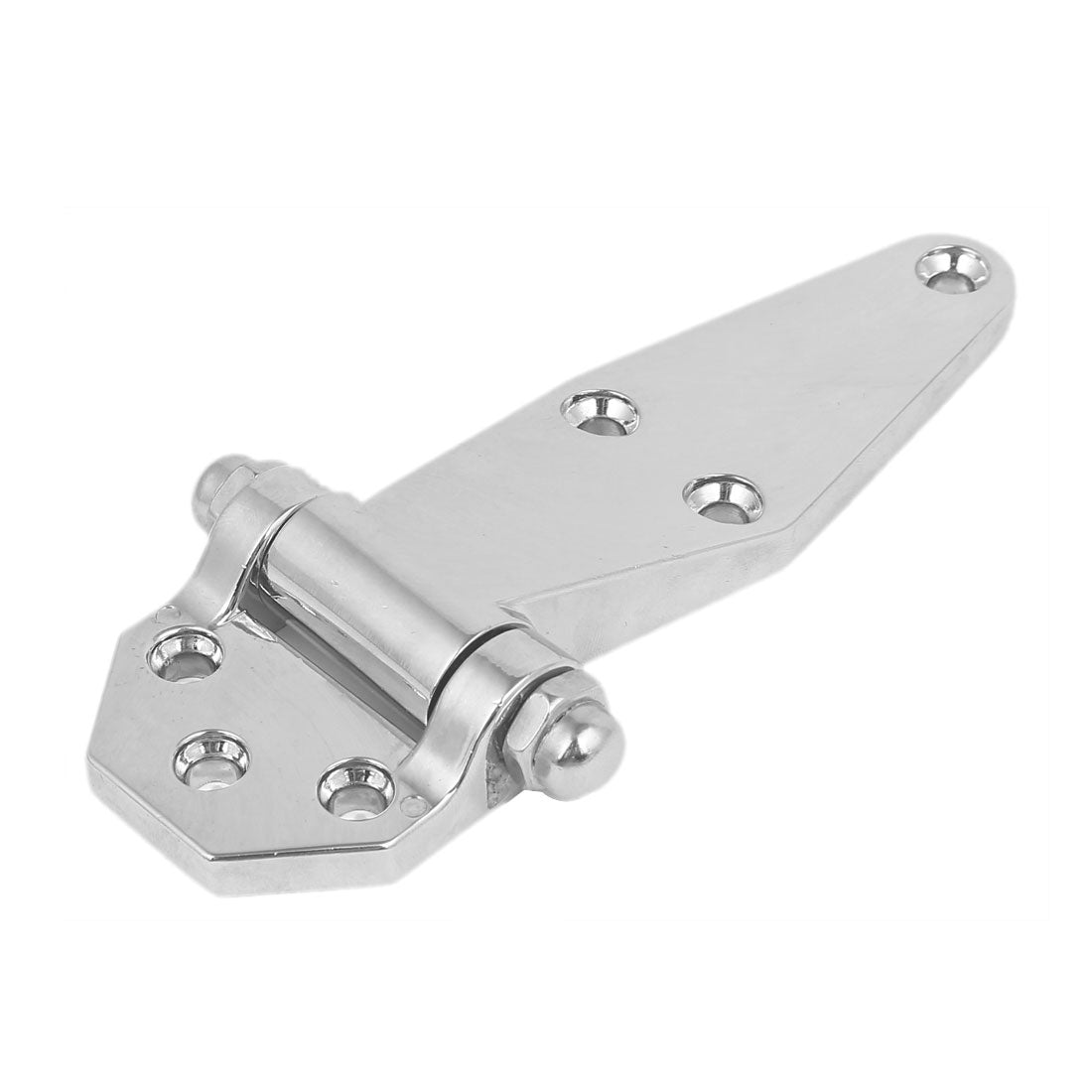 Harfington 145mm Length Metal Refrigerator Freezer Door Lock Hinge Hardware Silver Tone