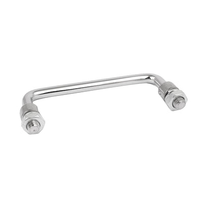 Harfington Uxcell Cupboard Metal Foldable Arch Style Pull Handle Silver Tone 140mm Length 1pcs