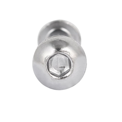 Harfington 8mmx50mm Hex Socket Cap Head Screw Bolt Sleeve Barrel Connector Nut 10pcs