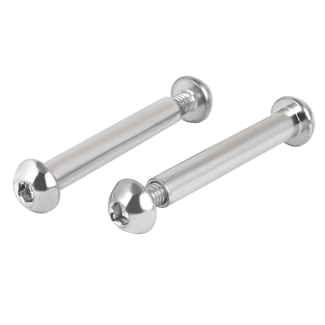 Harfington 8mmx50mm Hex Socket Cap Head Screw Bolt Sleeve Barrel Connector Nut 10pcs