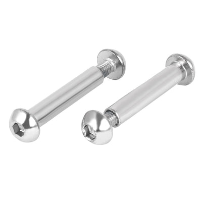 Harfington 8mmx42mm Hex Socket Cap Head Screw Bolt Sleeve Barrel Connector Nut 10pcs