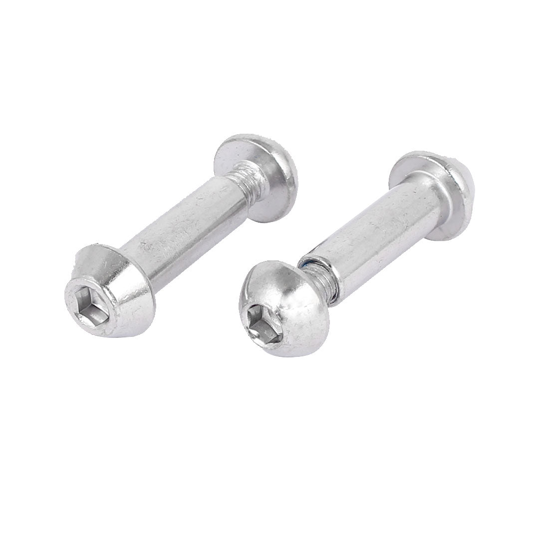 Harfington 8mmx35mm Metal Hex Socket Cap Head Screw Bolt Fastener Dowel Barrel Nut 10 Pcs