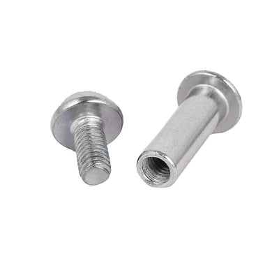 Harfington 8mmx35mm Metal Hex Socket Cap Head Screw Bolt Fastener Dowel Barrel Nut 10 Pcs