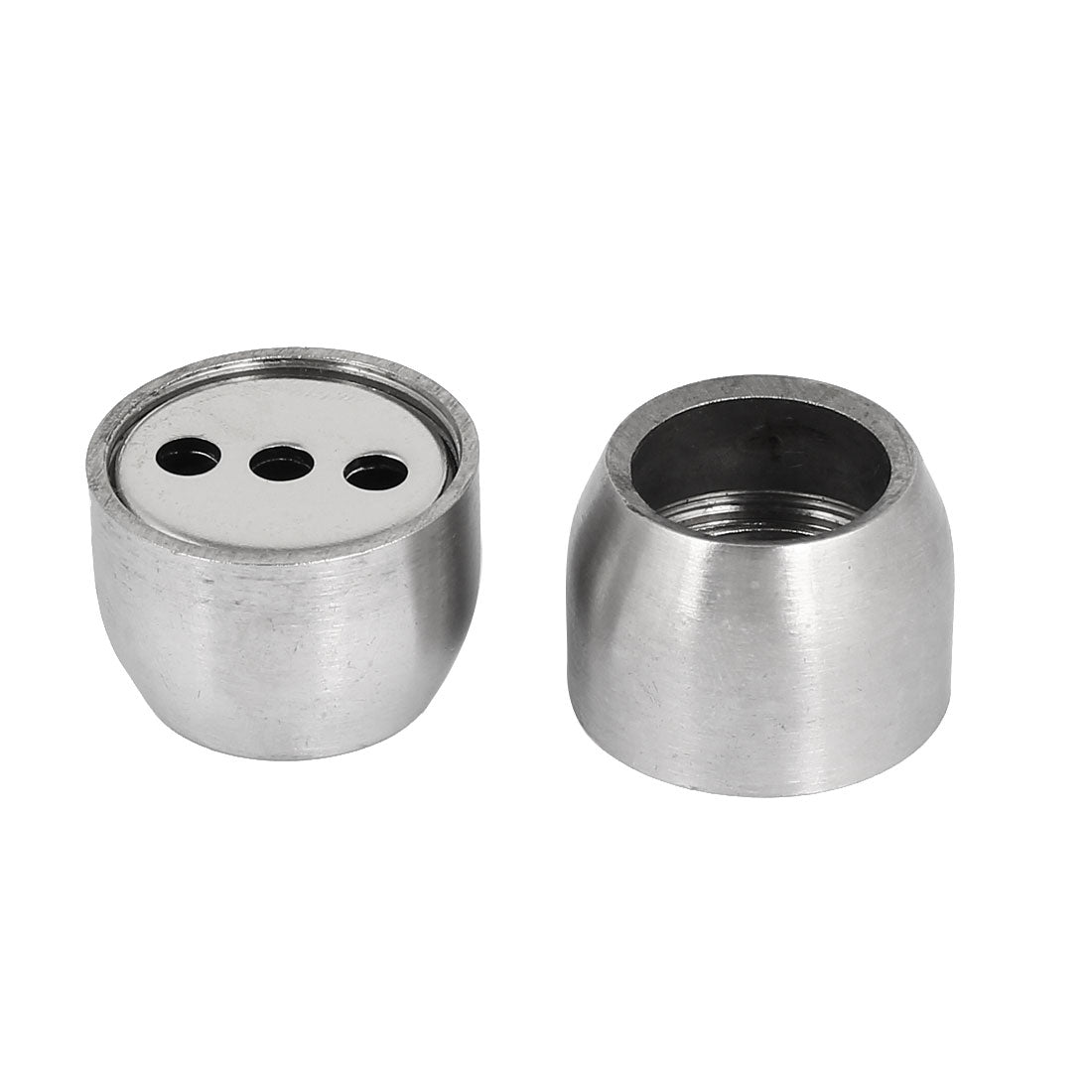 Harfington 19 mm Durchmesser, Edelstahl, Kleiderstangen-Flansch, runder Sockelhalter, silberfarben, 10 Stück