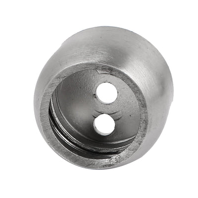 Harfington 19 mm Durchmesser, Edelstahl, Kleiderstangen-Flansch, runder Sockelhalter, silberfarben, 10 Stück