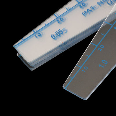 Harfington 0,05–1 mm dicke Kunststoff-Fühlerlehre, Lückenfüller-Messwerkzeug, 14 in 1