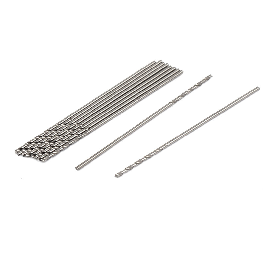 Harfington 0.65mm Drilling Dia 30mm Length HSS Straight Shank Twist Drill Bit 10pcs