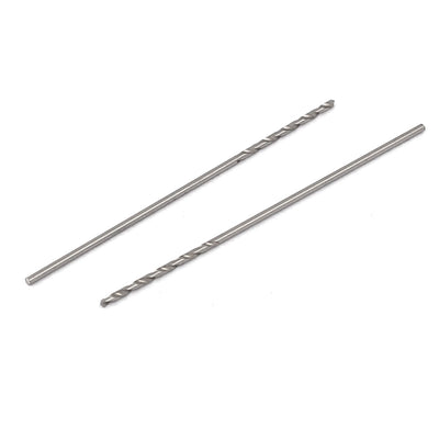 Harfington 0.6mm Drilling Diameter 30mm Length HSS Straight Shank Twist Drill Bit 10pcs