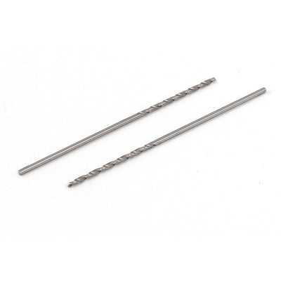 Harfington 0.8mm Drilling Diameter 36mm Length HSS Straight Shank Twist Drill Bit 10pcs