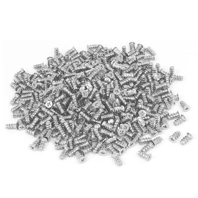 Harfington M5x10mm 304 Stainless Steel Computer PC Case Fan Screw Silver Tone 500pcs
