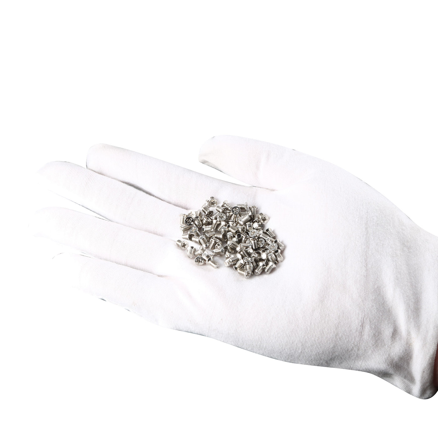 Harfington Computer PC Case 2.5" HDD Flat Phillips Head Hard Drive Screw M3x4.8mm 100pcs