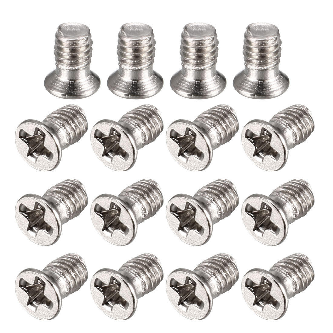 Harfington Computer PC Case 2.5" HDD Flat Phillips Head Hard Drive Screw M3x4.8mm 200pcs