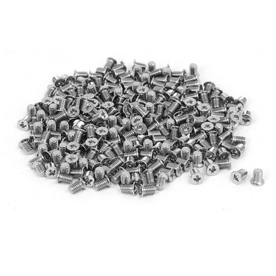 Harfington Computer PC Case 2.5" HDD Flat Phillips Head Hard Drive Screw M3x4.8mm 300pcs