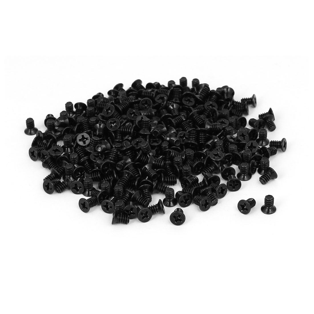 Harfington Computer PC Case 3.5" HDD Flat Phillips Head Hard Drive Screw Black 6#-32 400pcs