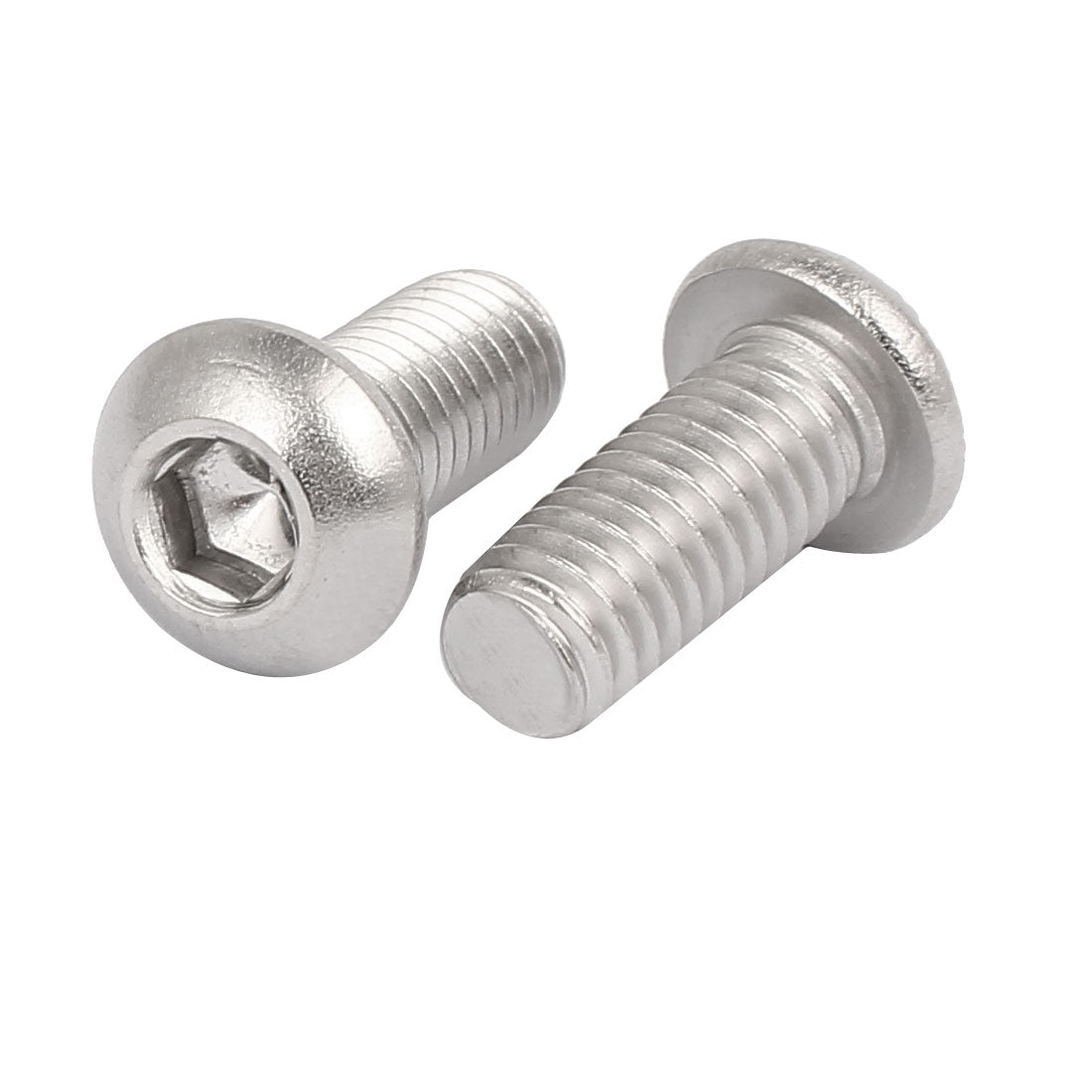 Harfington M6x14mm 316 Stainless Steel Button Head Hex Socket Cap Screw Bolt Fastener 10pcs