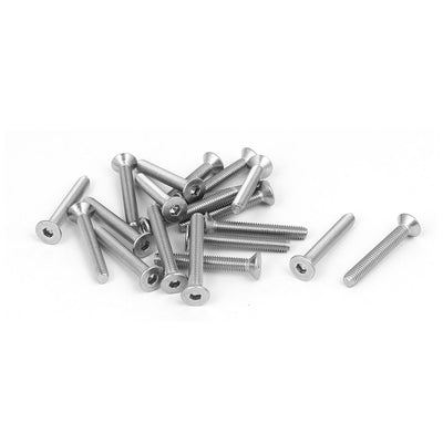 Harfington DIN7991 M3x22mm 316 Stainless Steel Flat Head Hex Socket Cap Screw Bolt 20pcs