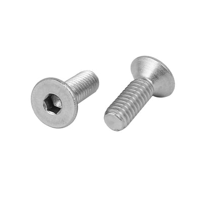 Harfington M4x12mm 316 Stainless Steel Flat Head Hex Socket Cap Screw Bolt Fastener 20pcs