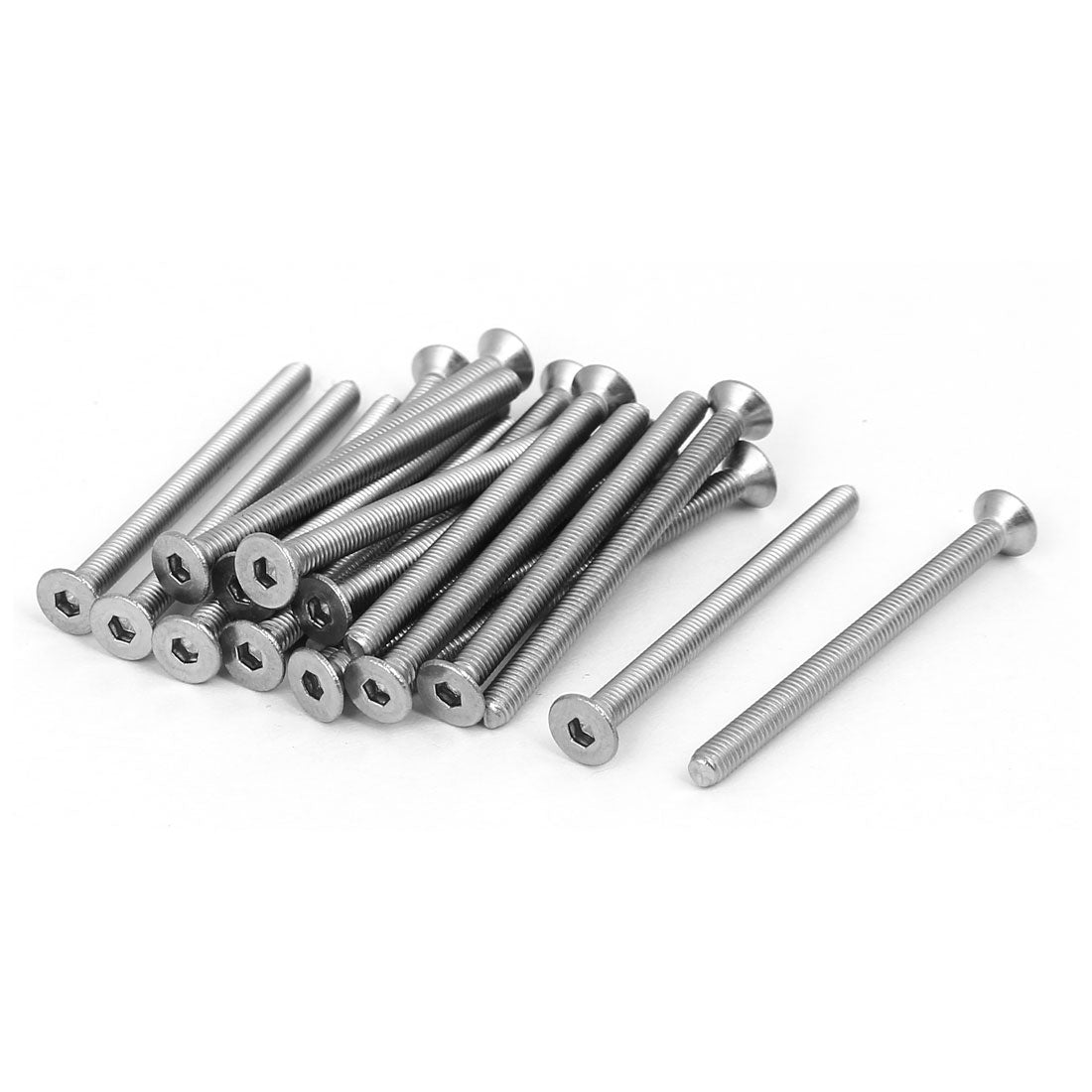 Harfington DIN7991 M3x40mm 316 Stainless Steel Flat Head Hex Socket Cap Screw Bolt 20pcs