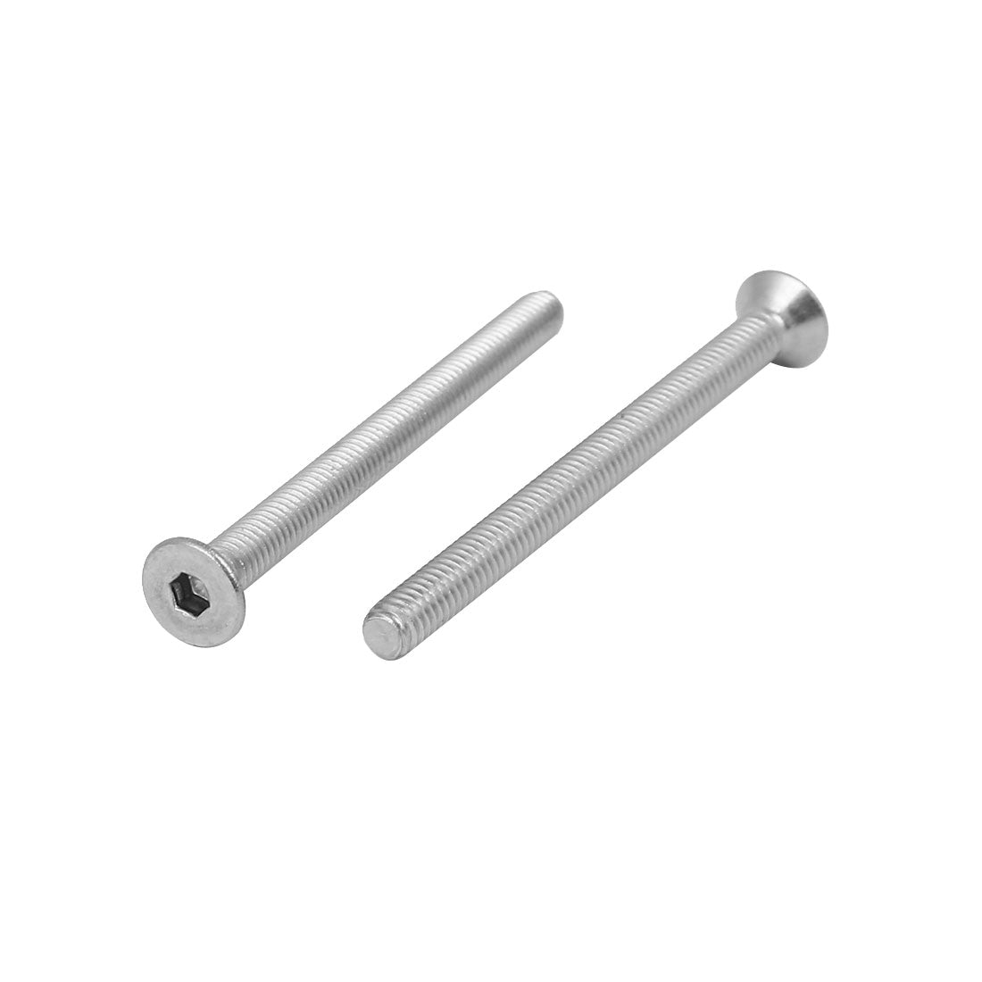 Harfington M4x50mm 316 Stainless Steel Flat Head Hex Socket Cap Screw Bolt Fastener 10pcs
