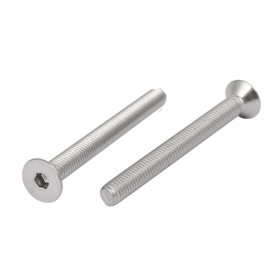 Harfington M5x50mm 316 Stainless Steel Countersunk Flat Head Hex Socket Cap Screw 5pcs