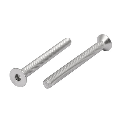 Harfington M5x50mm 316 Stainless Steel Countersunk Flat Head Hex Socket Cap Screw 5pcs