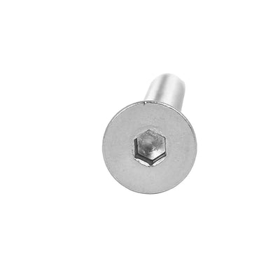 Harfington M5x50mm 316 Stainless Steel Countersunk Flat Head Hex Socket Cap Screw 5pcs