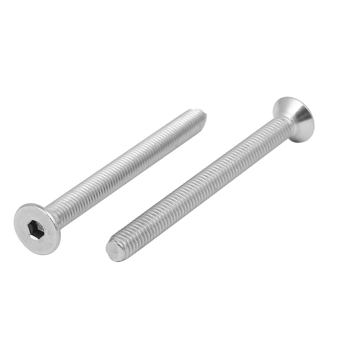 Harfington M5x55mm 316 Stainless Steel Countersunk Flat Head Hex Socket Cap Screw 5pcs