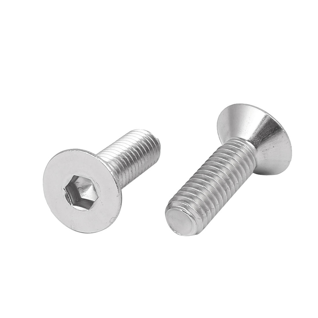 Harfington M6x20mm 316 Stainless Steel Countersunk Flat Head Hex Socket Cap Screw Bolt 5pcs