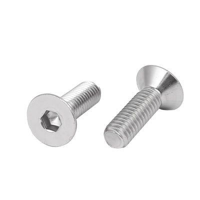 Harfington M6x20mm 316 Stainless Steel Countersunk Flat Head Hex Socket Cap Screw Bolt 5pcs