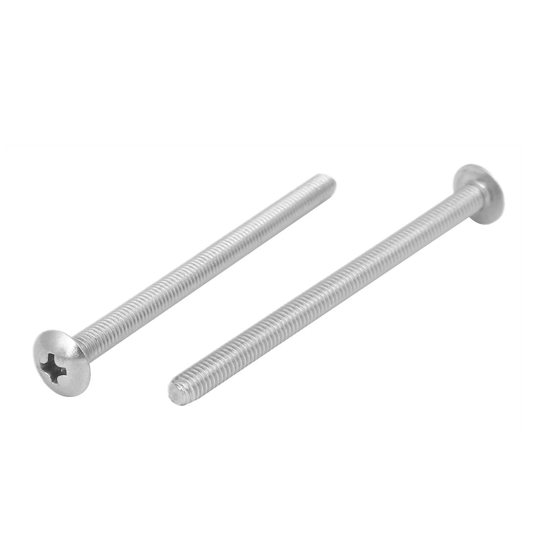 Harfington M4x60mm 316 Stainless Steel  Phillips Head Machine Screw Silver Tone 10pcs