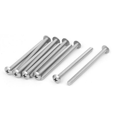 Harfington M4x60mm 316 Stainless Steel  Phillips Head Machine Screw Silver Tone 10pcs