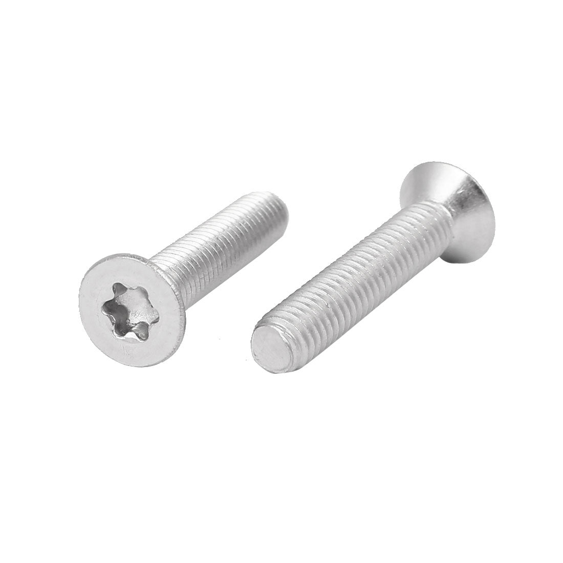 Harfington M4 x 20mm 316 Stainless Steel Flat Torx Head Machine Screw  Silver Tone 20pcs