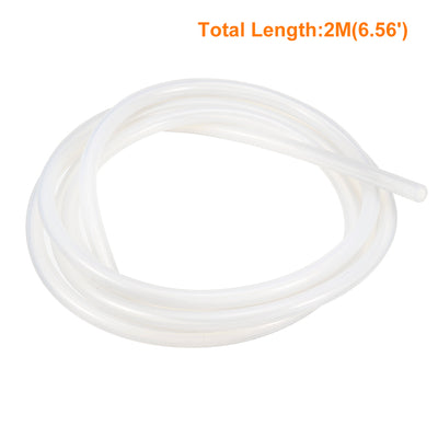Harfington Silicone Tube 2 Meter Flexible Silicone Rubber Tubing Water Air Hose Pipe for Pump Transfer