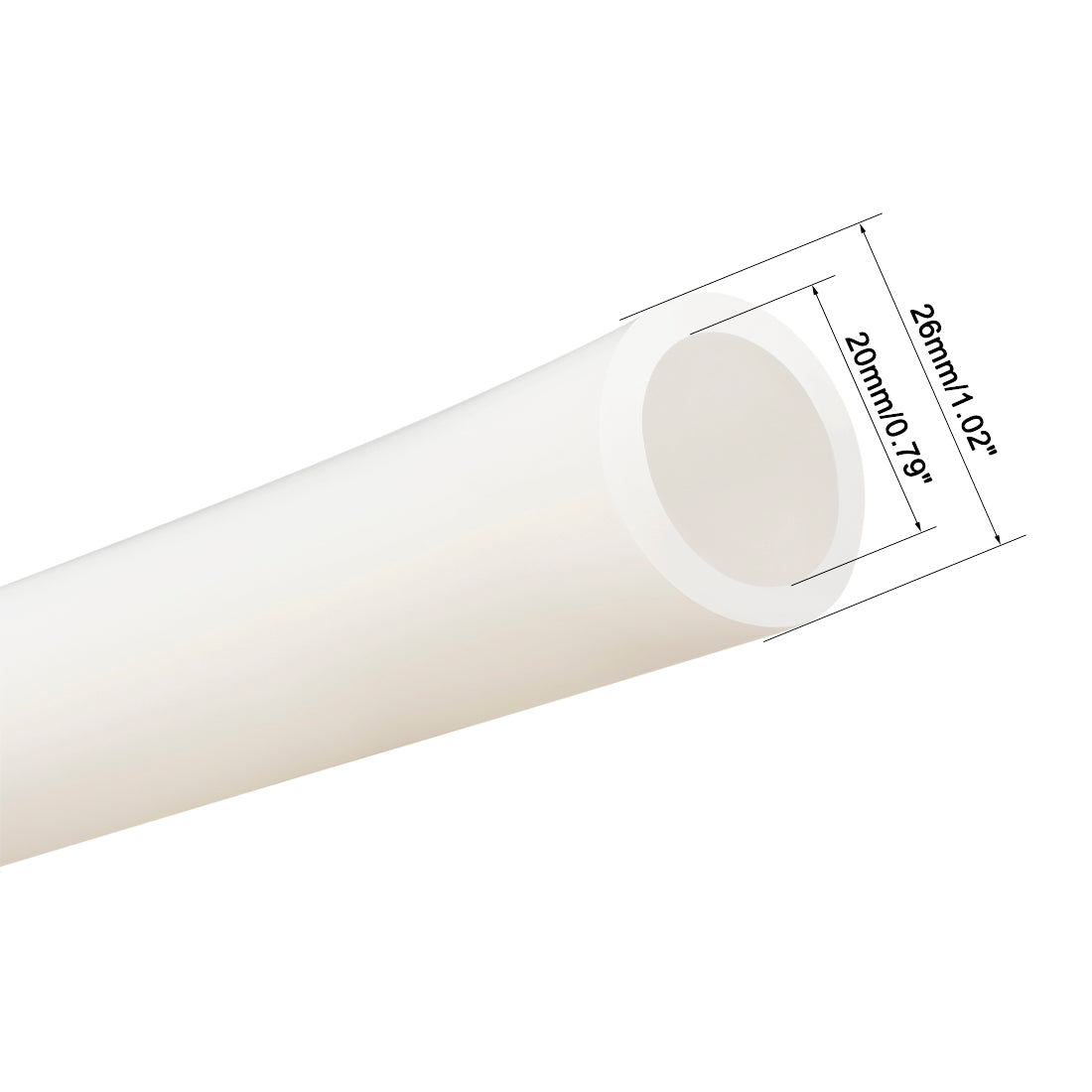 Harfington Silicone Tube 1 Meter Flexible Silicone Rubber Tubing Water Air Hose Pipe for Pump Transfer