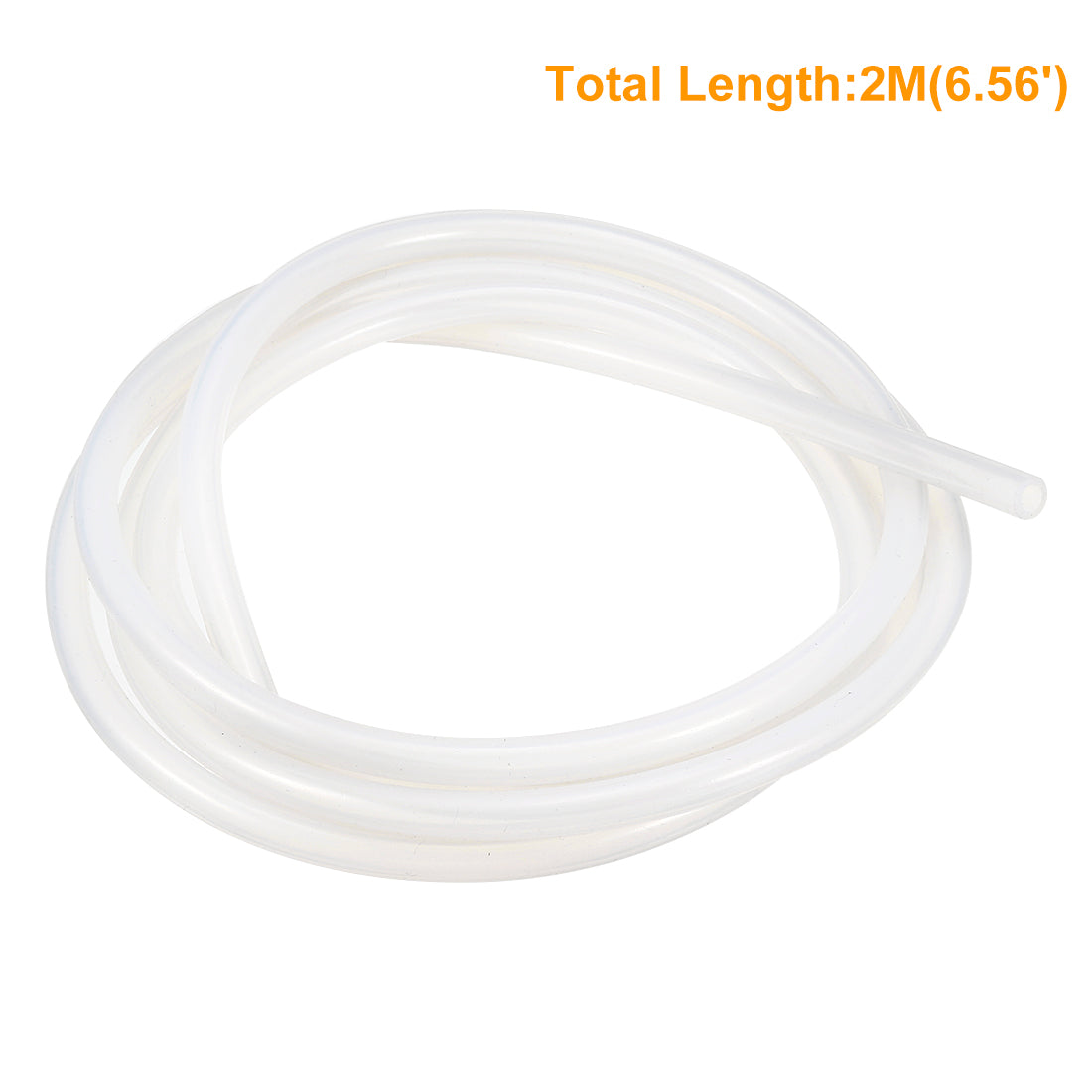 Harfington Silicone Tube 2 Meter Flexible Silicone Rubber Tubing Water Air Hose Pipe for Pump Transfer