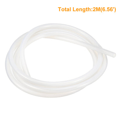 Harfington Silicone Tube 2 Meter Flexible Silicone Rubber Tubing Water Air Hose Pipe for Pump Transfer