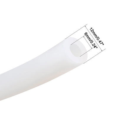 Harfington Silicone Tube 1 Meter Flexible Silicone Rubber Tubing Water Air Hose Pipe for Pump Transfer