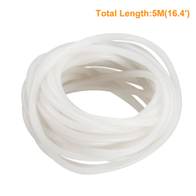 Harfington Silicone Tube mm ID X mm OD 5 Meters Flexible Silicone Rubber Tubing Water Air Hose Pipe for Pump Transfer