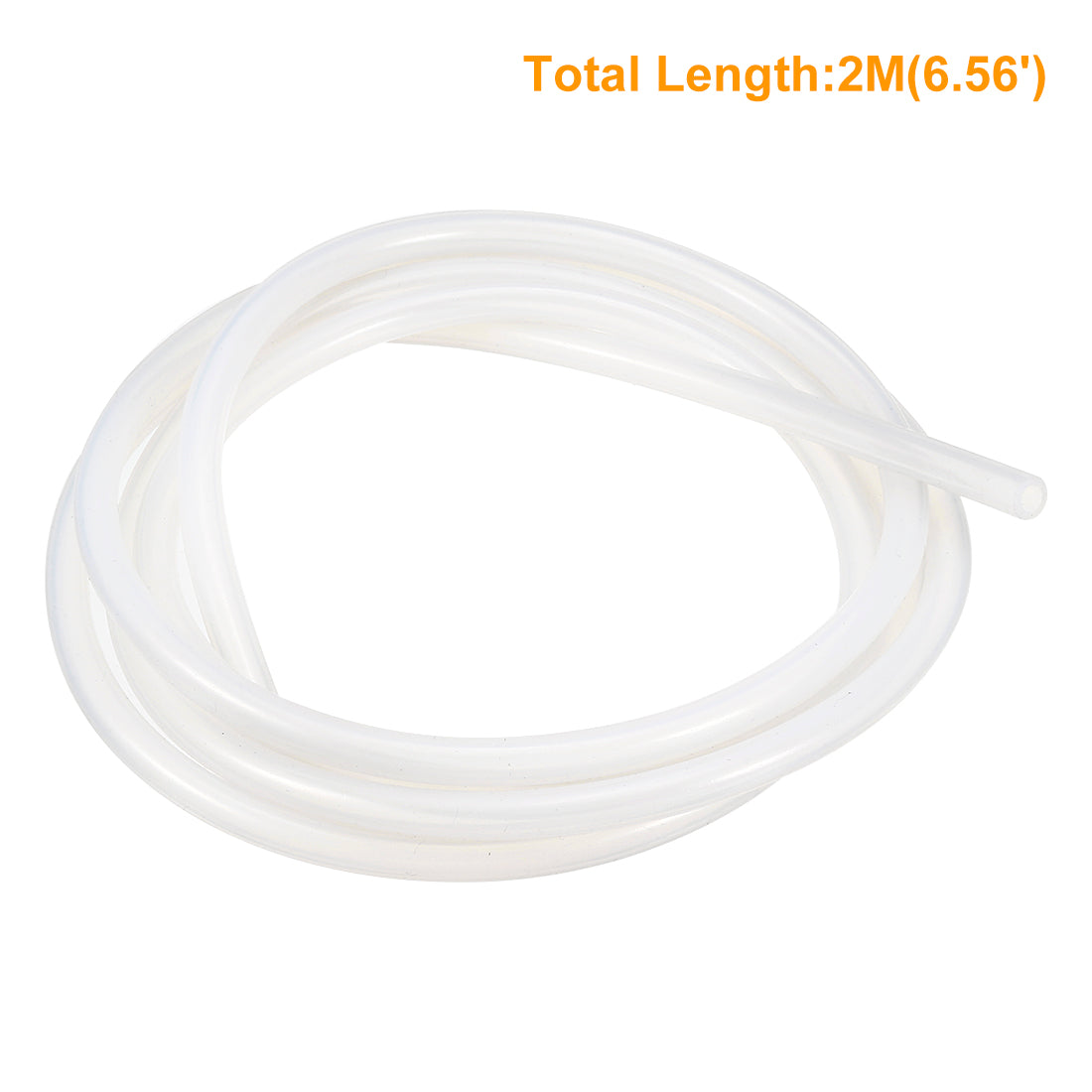 Harfington Silicone Tube 2 Meter Flexible Silicone Rubber Tubing Water Air Hose Pipe for Pump Transfer