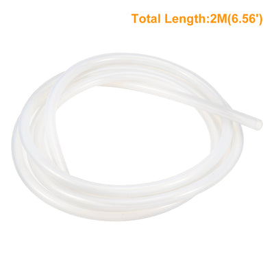 Harfington Silicone Tube 2 Meter Flexible Silicone Rubber Tubing Water Air Hose Pipe for Pump Transfer