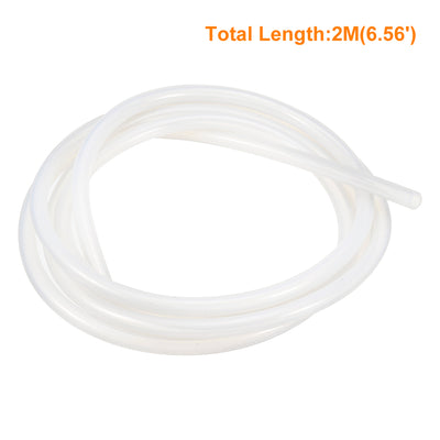 Harfington Silicone Tube 2 Meter Flexible Silicone Rubber Tubing Water Air Hose Pipe for Pump Transfer