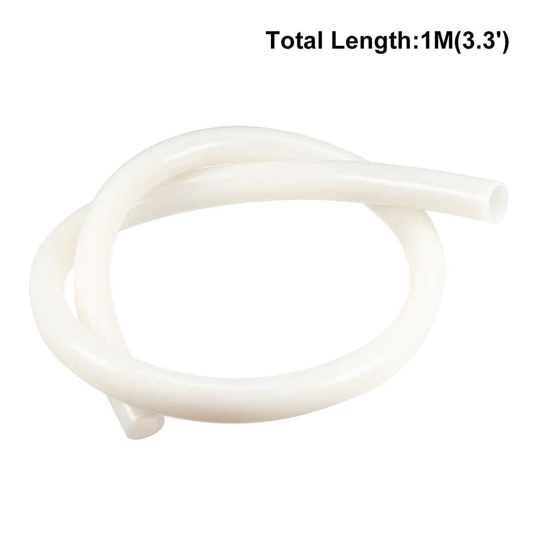 Harfington Silicone Tube 1 Meter Flexible Silicone Rubber Tubing Water Air Hose Pipe for Pump Transfer