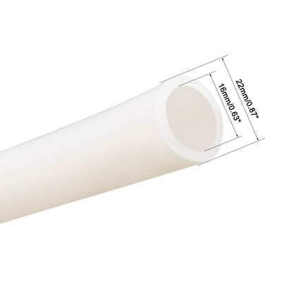 Harfington Silicone Tube 1 Meter Flexible Silicone Rubber Tubing Water Air Hose Pipe for Pump Transfer